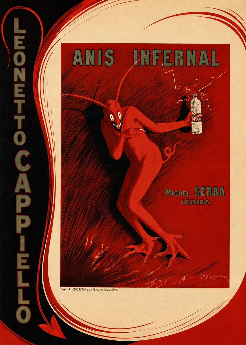 Leonetto Cappiello Anis Infernal I No3 - Póster