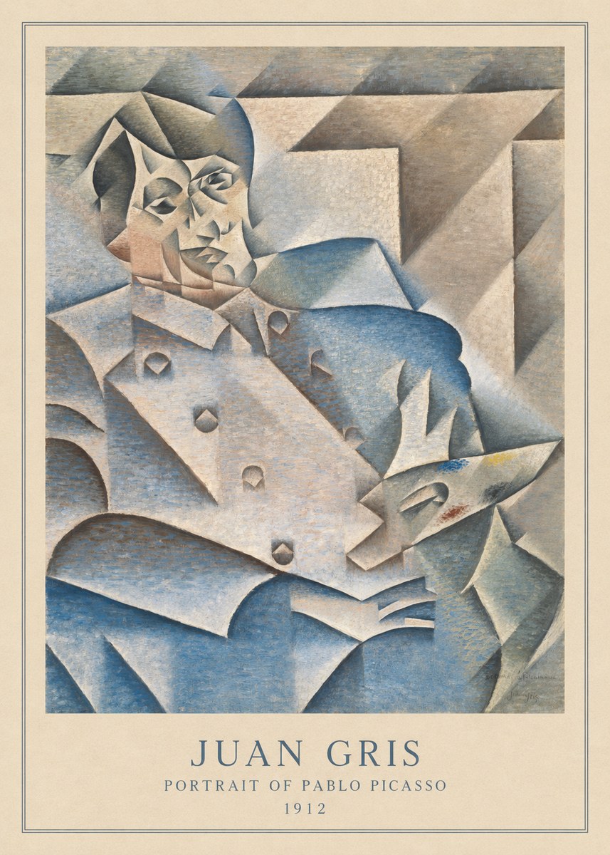 Juan Gris Portrait of Pablo Picasso No5 - Póster