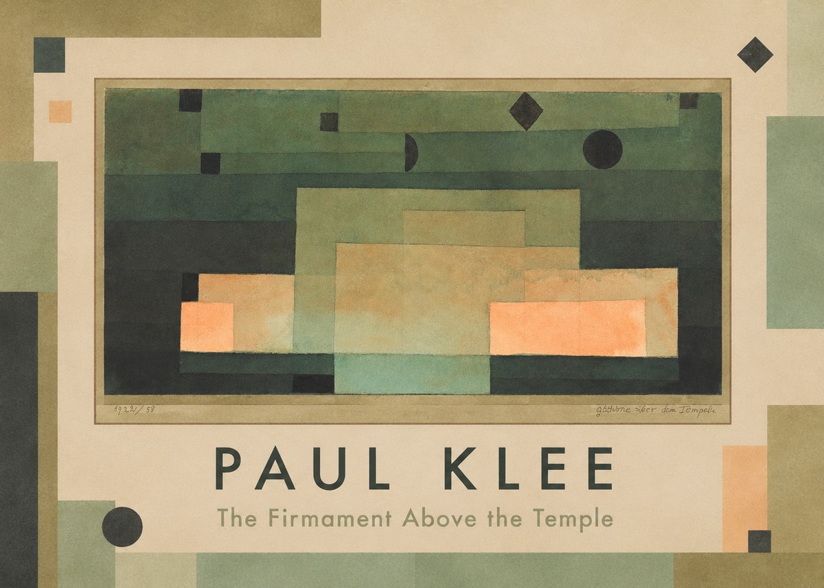 Paul Klee The Firmament Above the Temple No1 - Póster