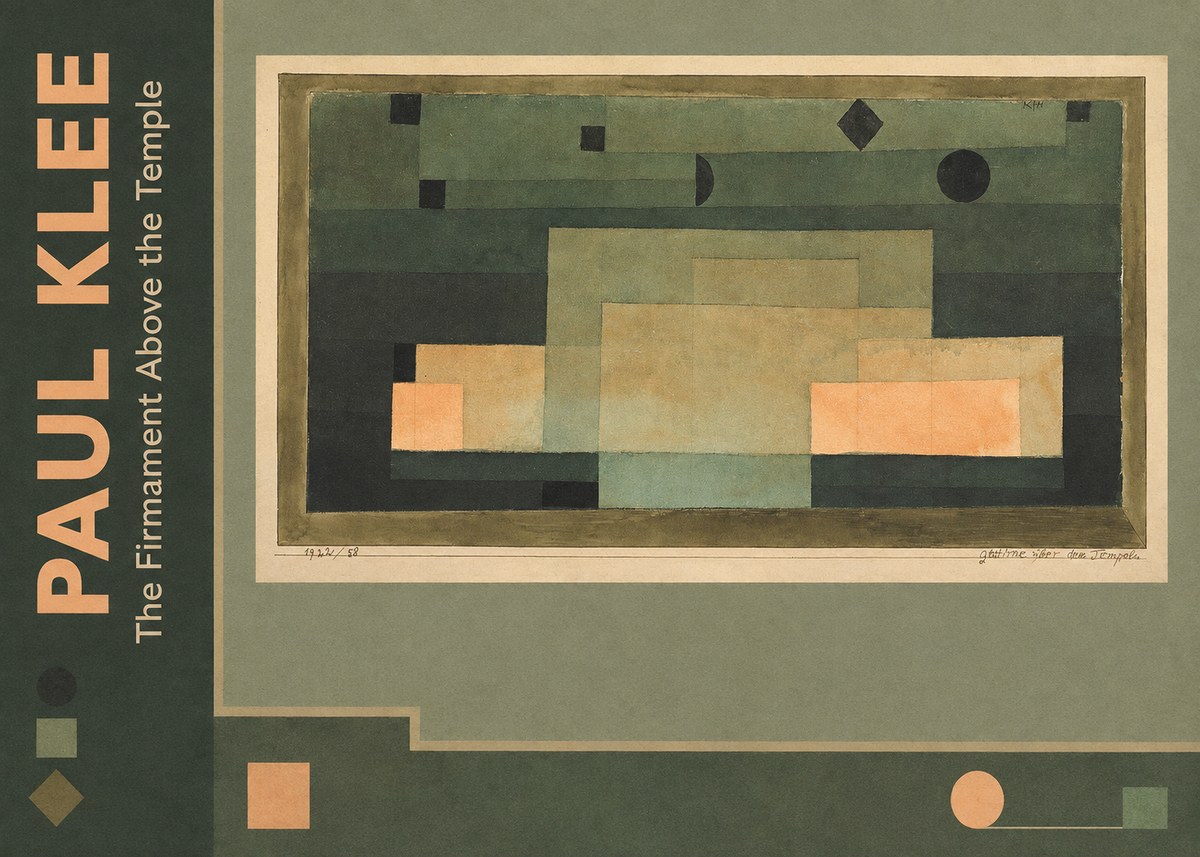 Paul Klee The Firmament Above the Temple No2 - Póster