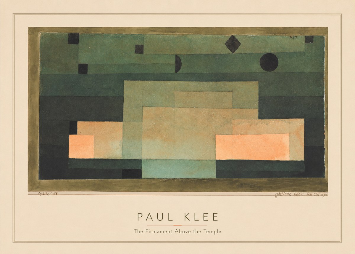 Paul Klee The Firmament Above the Temple No3 - Póster