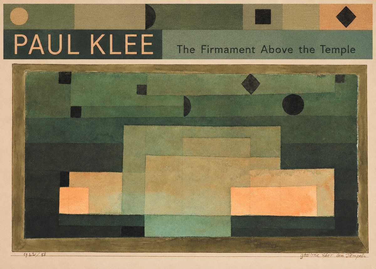 Paul Klee The Firmament Above the Temple No4 - Póster