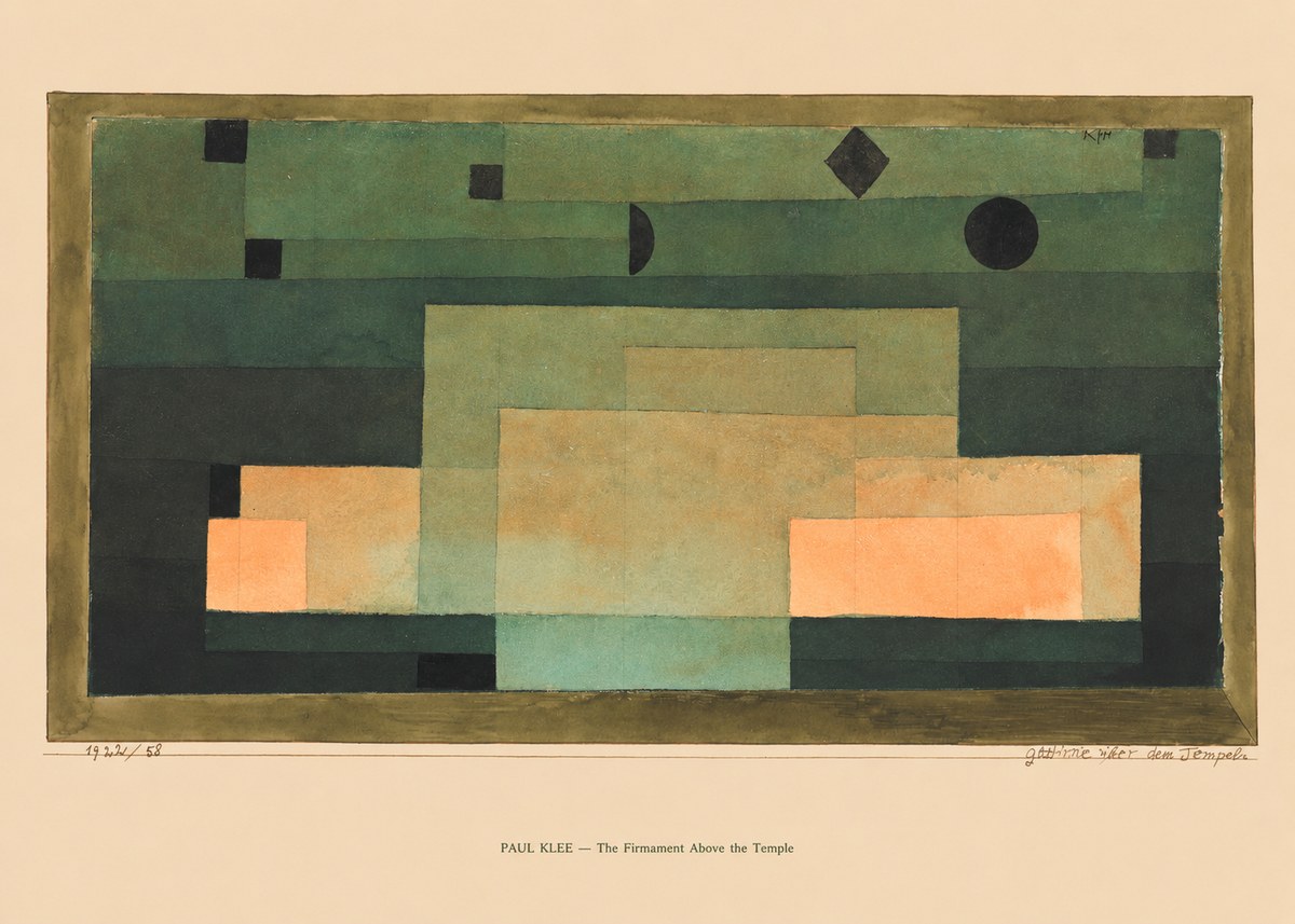 Paul Klee The Firmament Above the Temple No6 - Póster