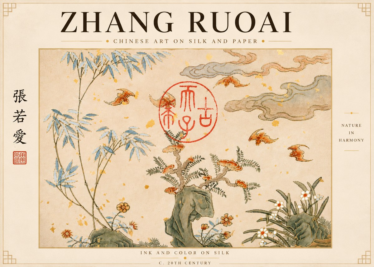 Zhang Ruoai Nature in Harmony No4 - Póster