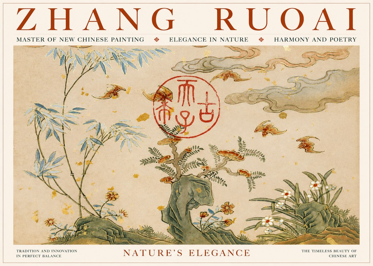 Zhang Ruoai Nature in Harmony No6 - Póster