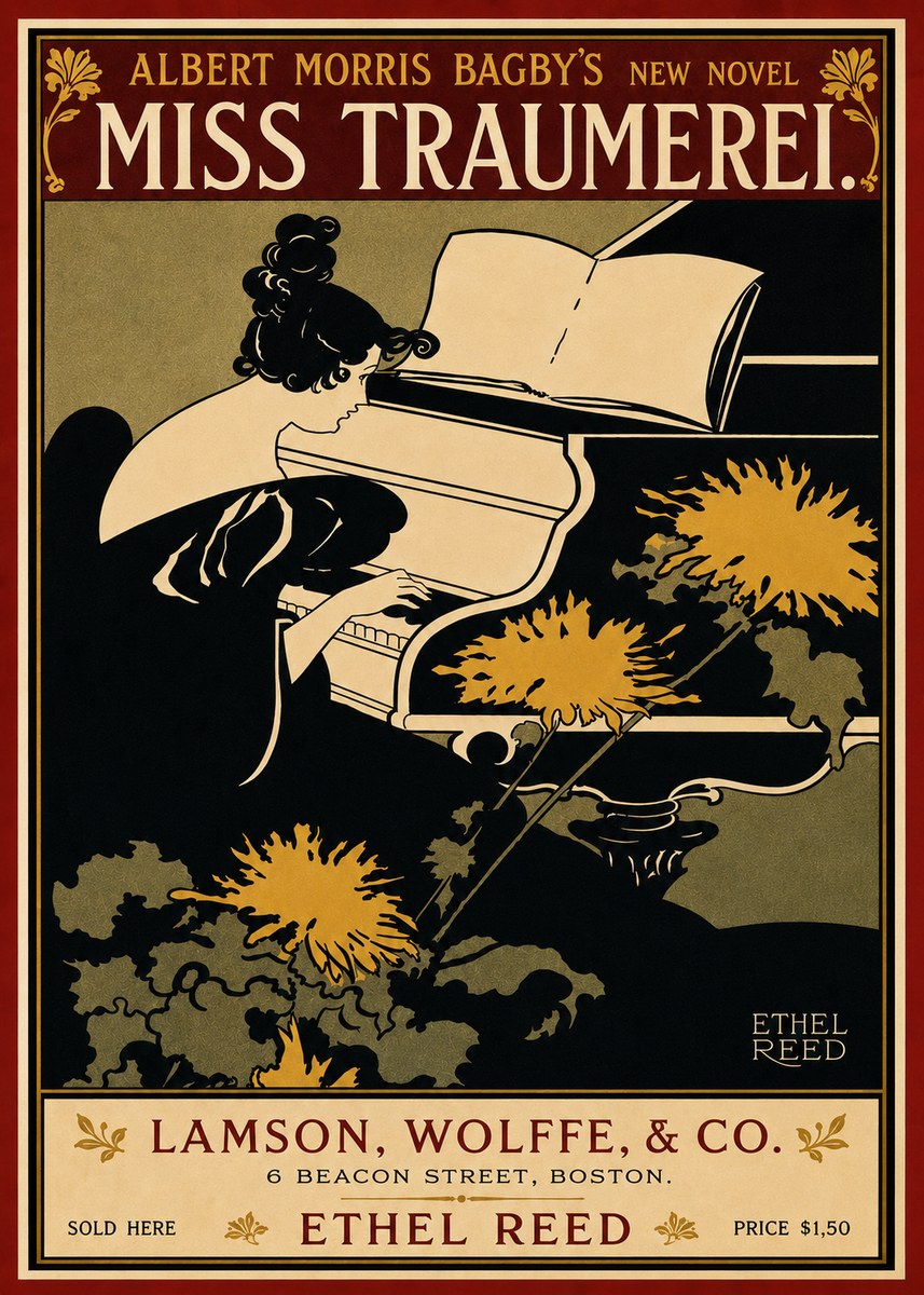 Ethel Reed Miss Traumerei. No6 - Póster