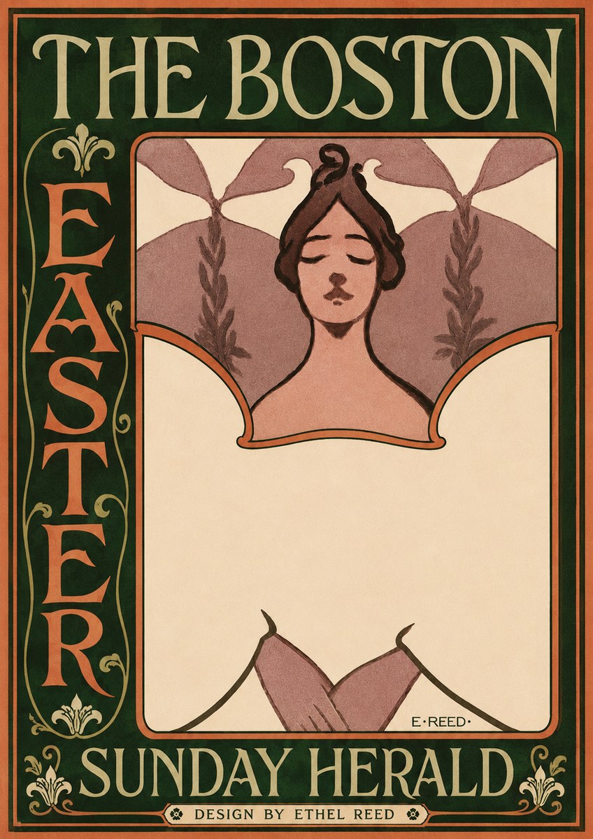 Ethel Reed The Boston Easter Sunday Herald No3 - Póster