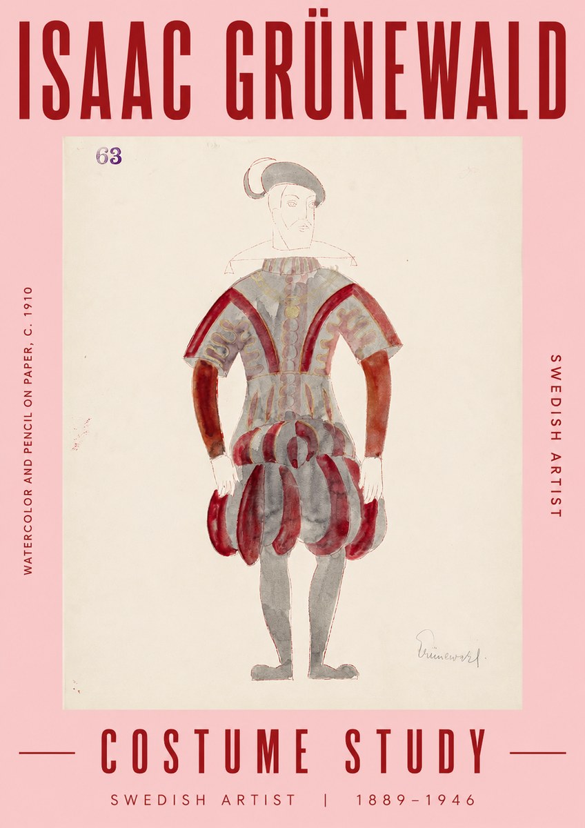 Isaac Grünewald Costume Study II No5 - Póster
