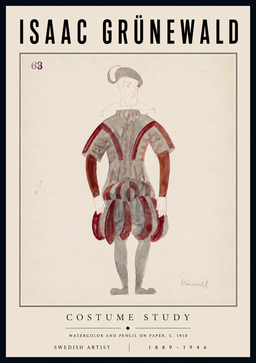 Isaac Grünewald Costume Study II No6 - Póster