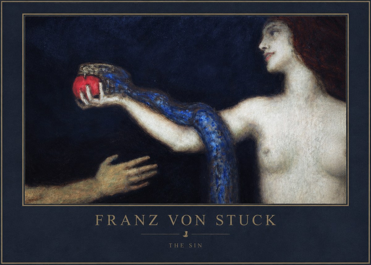 Franz von Stuck The Sin I No1 - Póster