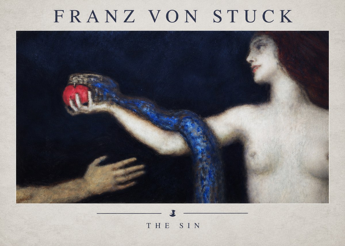 Franz von Stuck The Sin I No2 - Póster