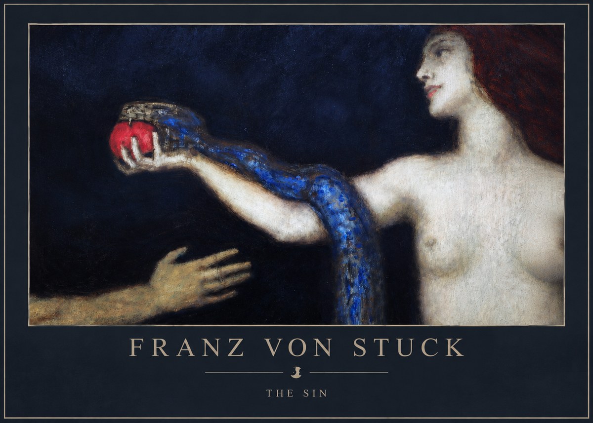Franz von Stuck The Sin I No3 - Póster