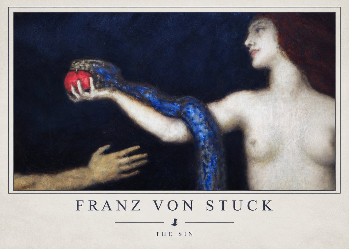 Franz von Stuck The Sin I No4 - Póster