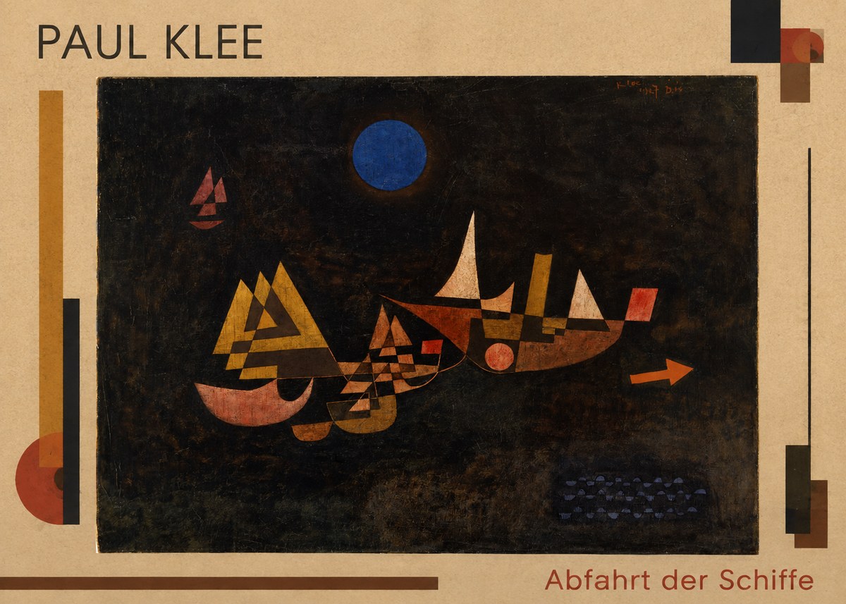Paul Klee Abfahrt Der Schiffe No1 - Póster