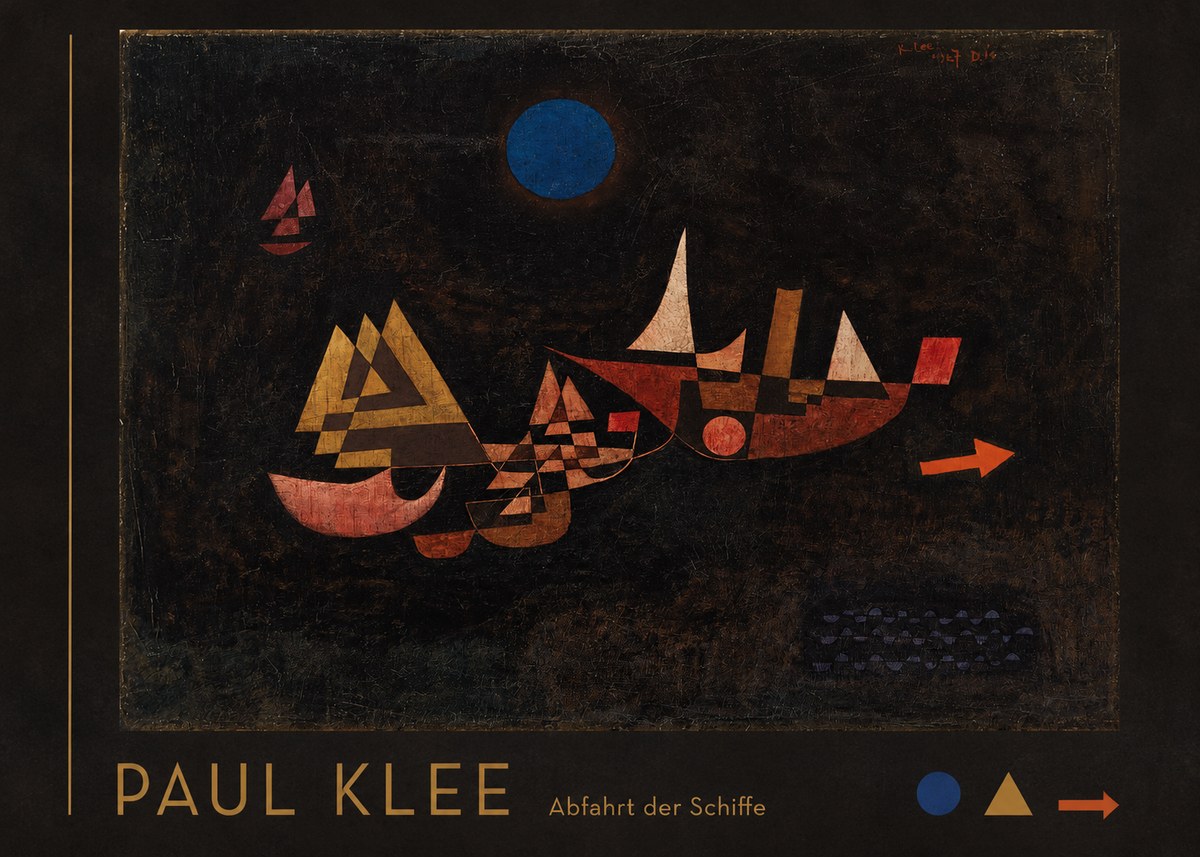 Paul Klee Abfahrt Der Schiffe No3 - Póster
