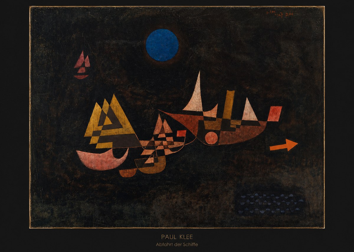 Paul Klee Abfahrt Der Schiffe No6 - Póster