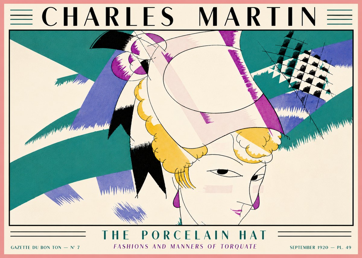 Charles Martin The Porcelain Hat No5 - Póster