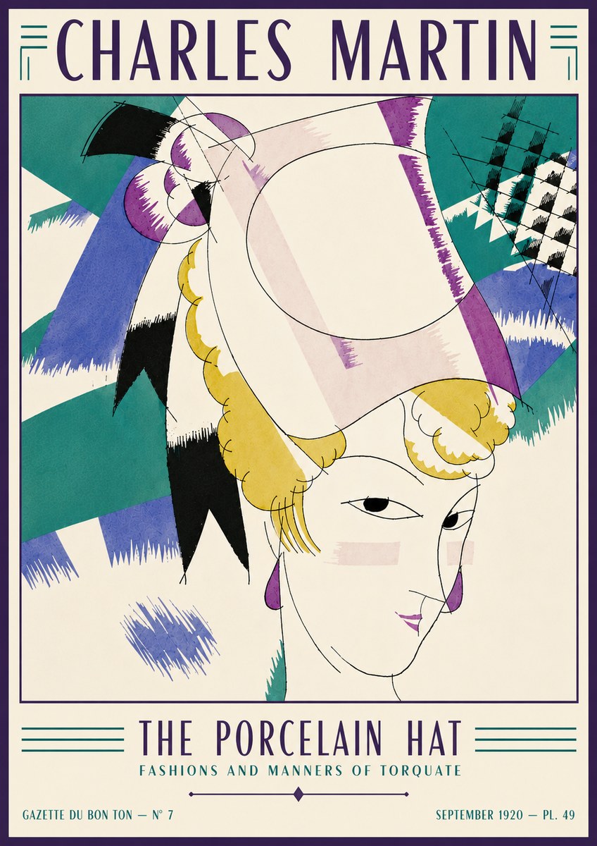 Charles Martin The Porcelain Hat No6 - Póster