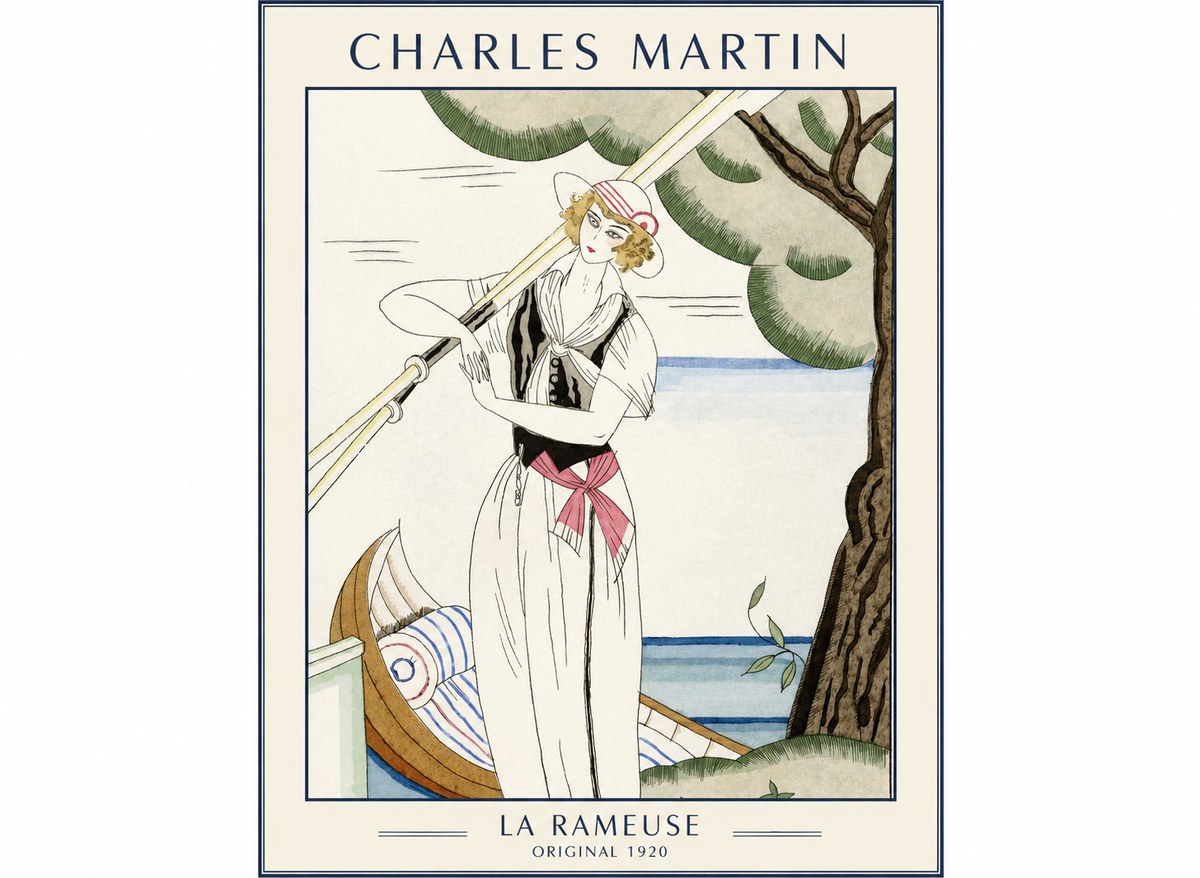 Charles Martin La Rameuse No1 - Póster