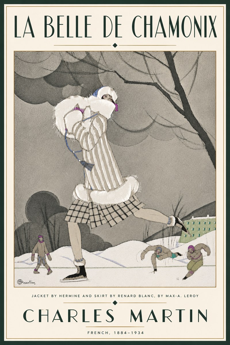Charles Martin La Belle De Chamonix No6 - Póster