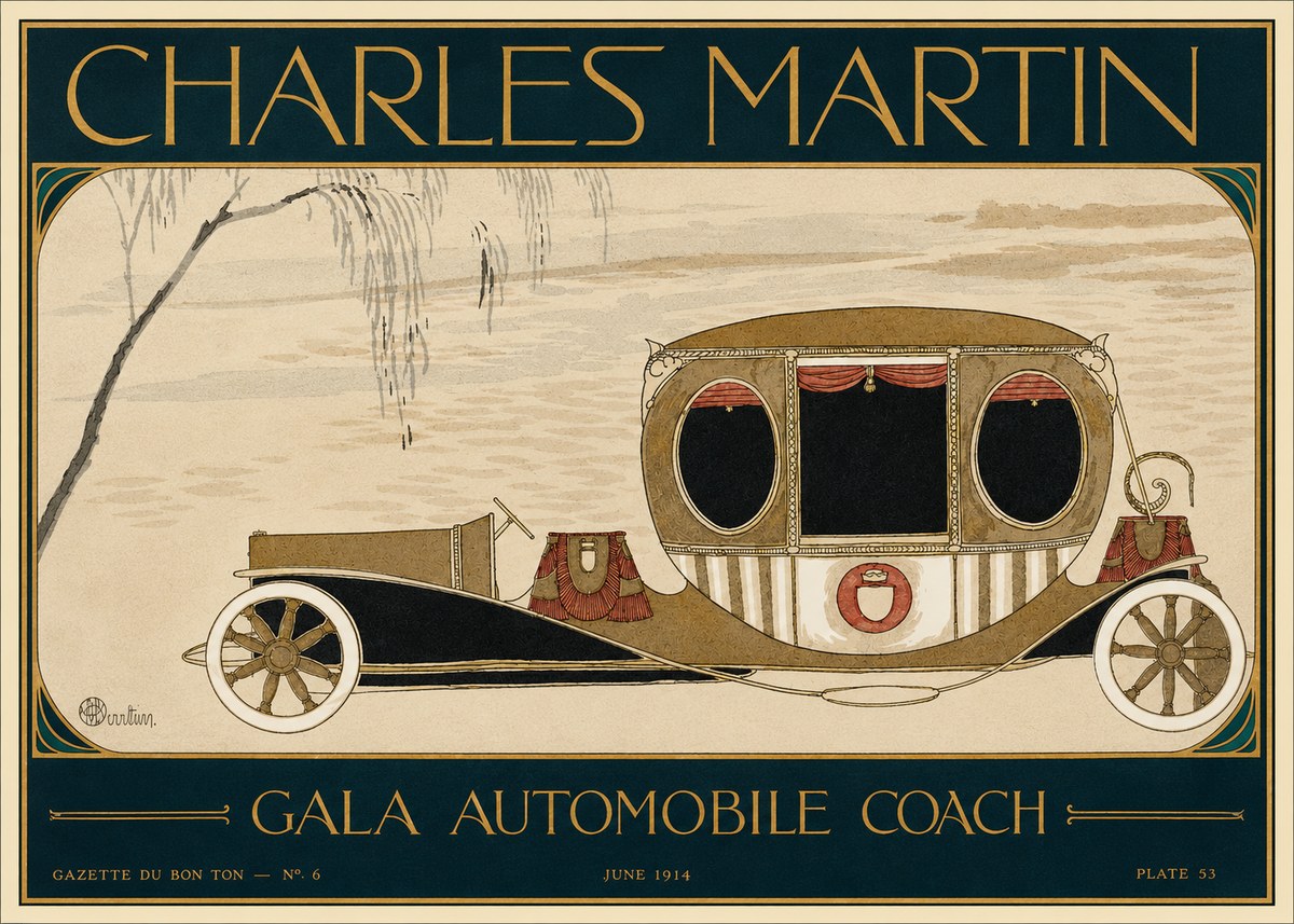 Charles Martin Gala Automobile Coach No2 - Póster