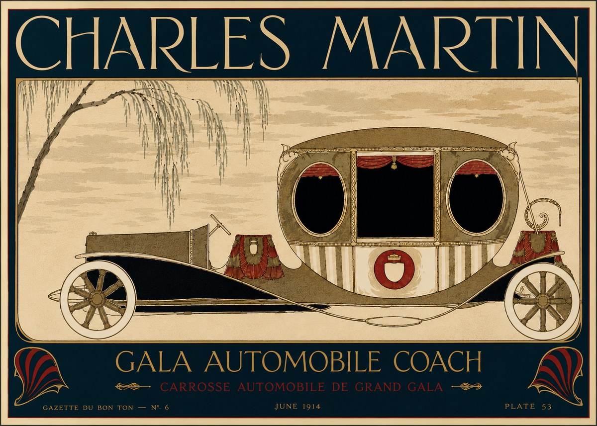 Charles Martin Gala Automobile Coach No6 - Póster