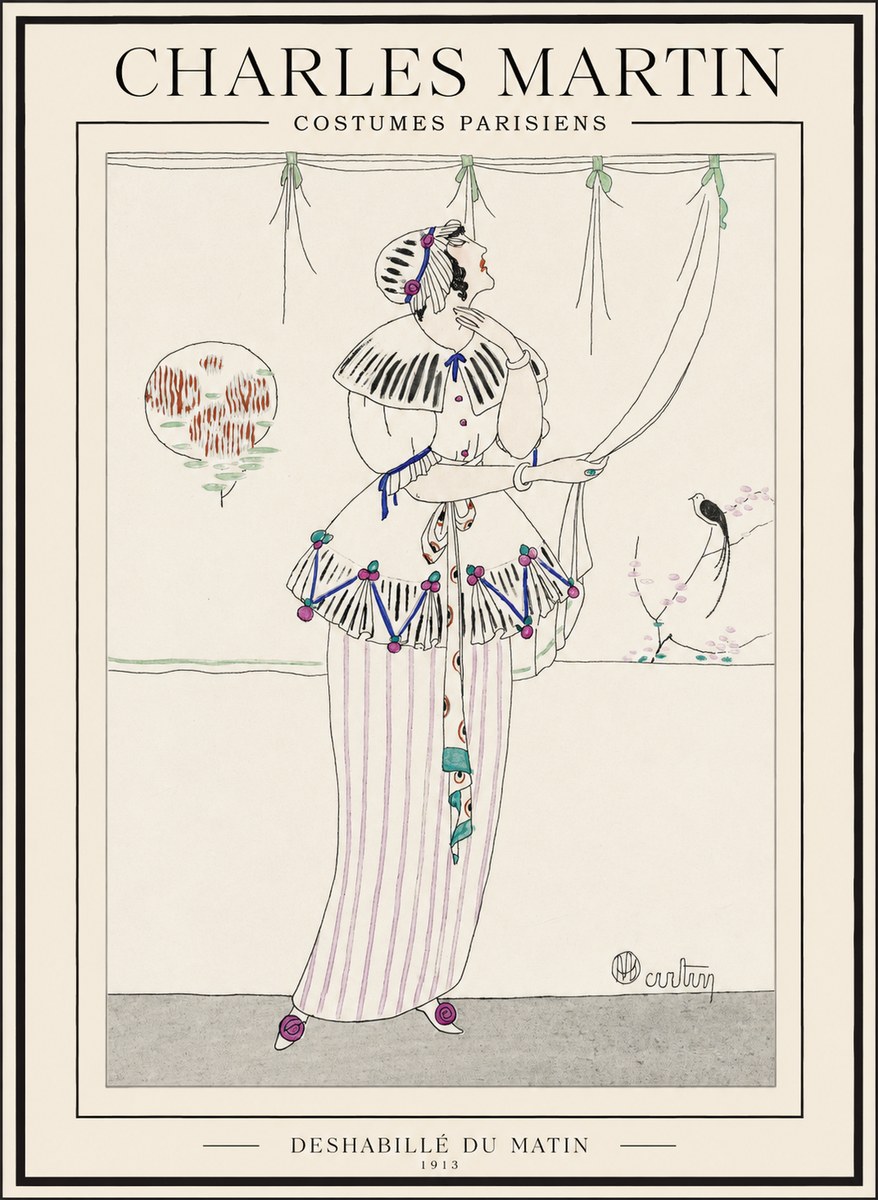 Charles Martin Deshabillé Du Matin No1 - Póster