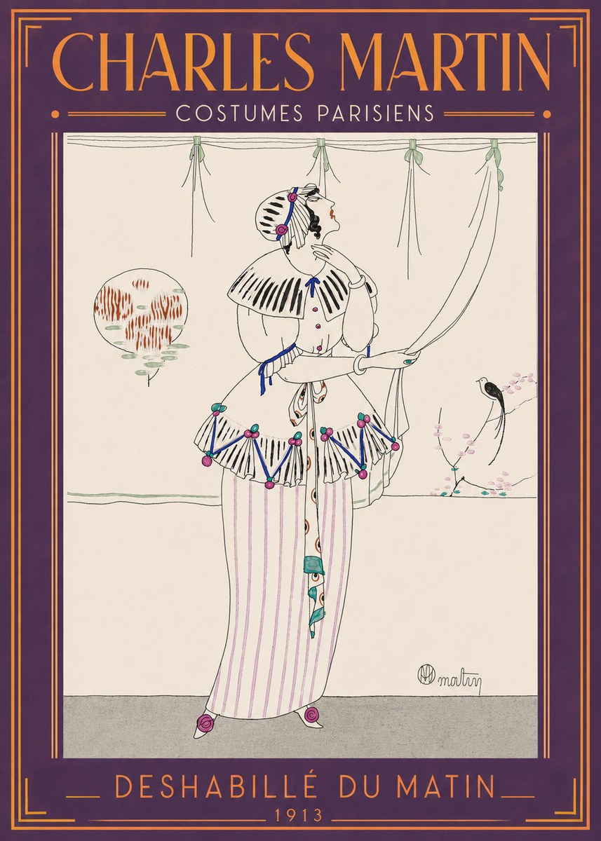 Charles Martin Deshabillé Du Matin No3 - Póster