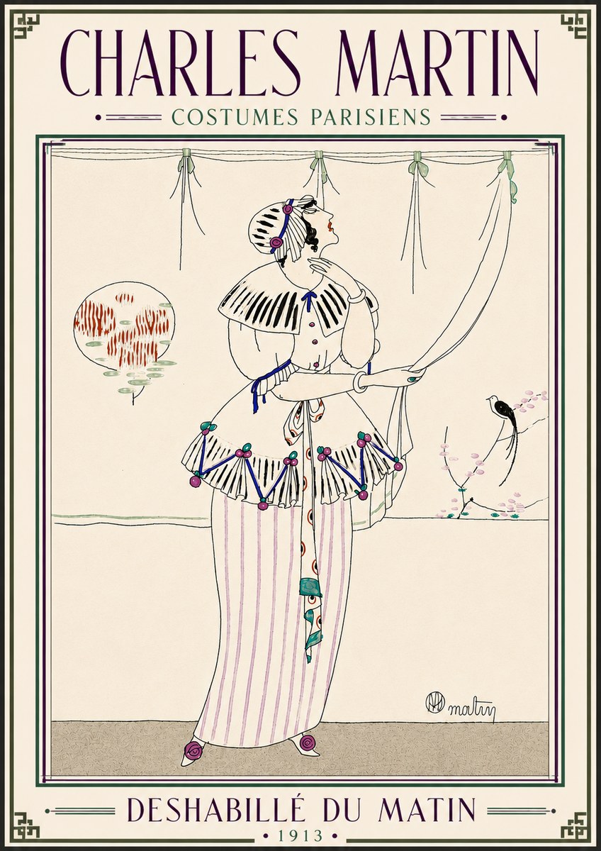 Charles Martin Deshabillé Du Matin No5 - Póster