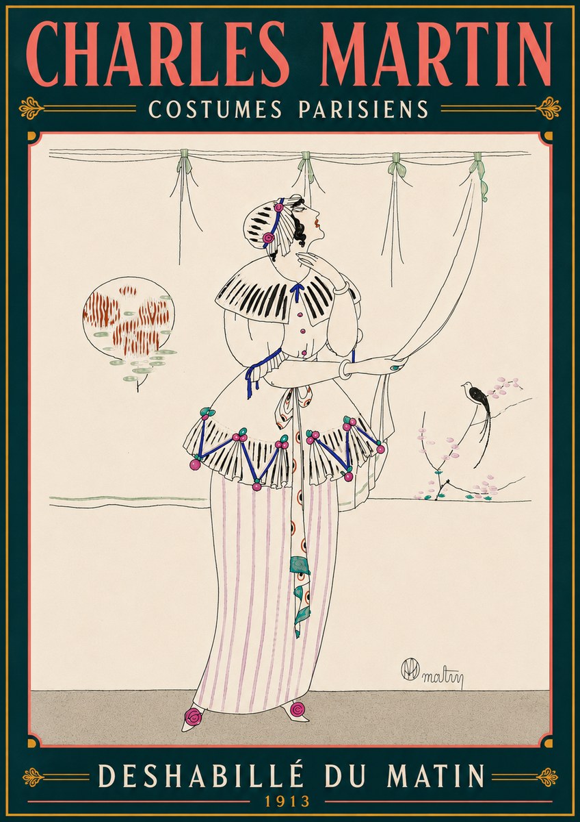 Charles Martin Deshabillé Du Matin No6 - Póster