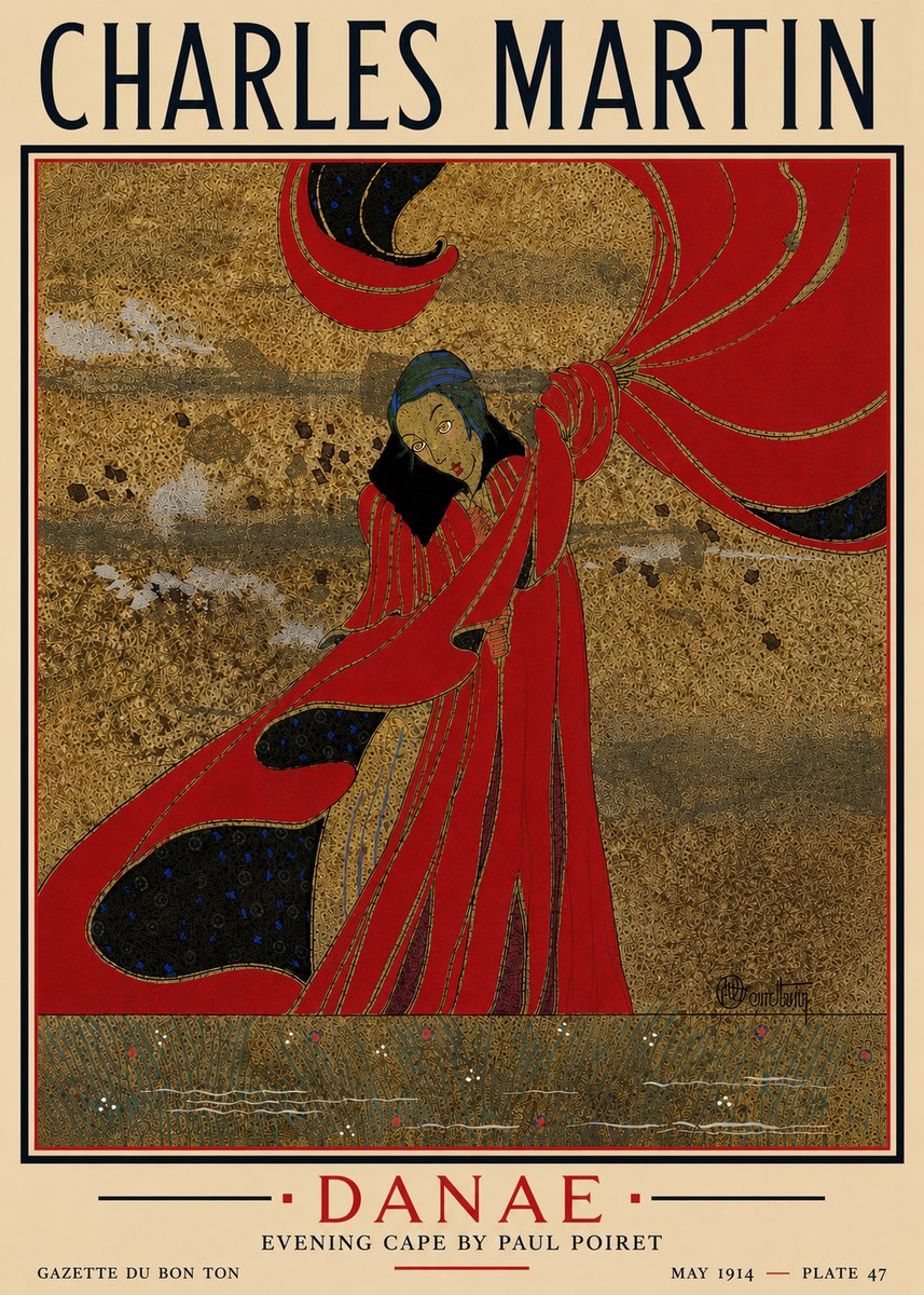Charles Martin Danaé No5 - Póster