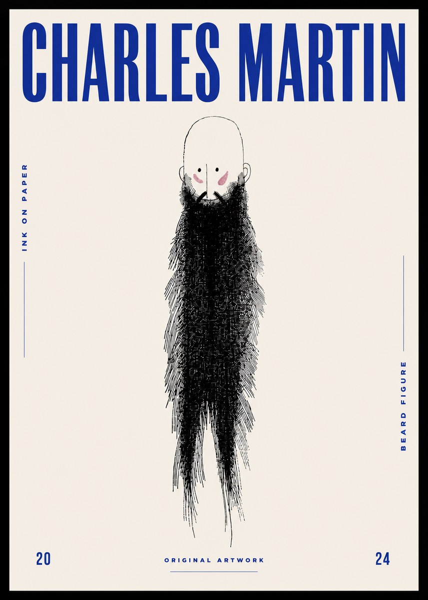 Charles Martin Beard Figure No5 - Póster