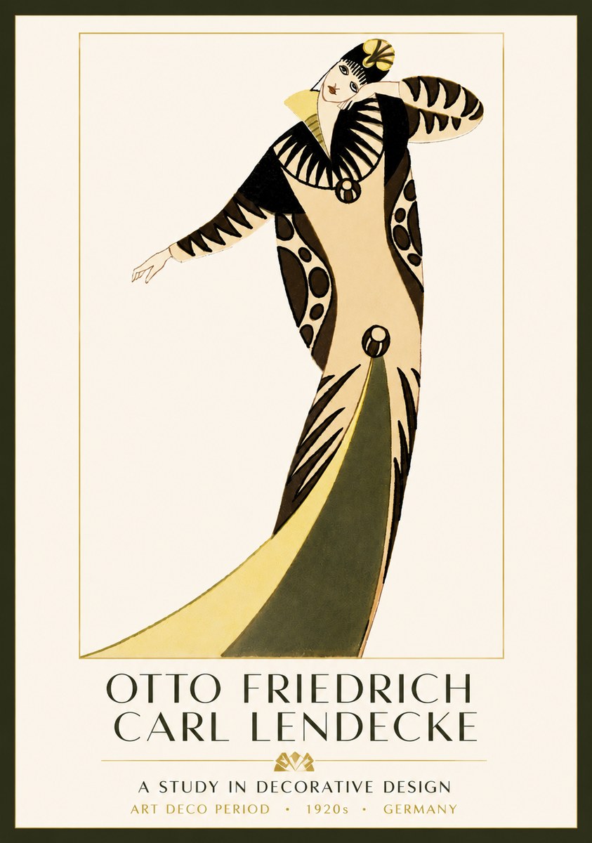 Otto Friedrich Carl Lendecke A Study in Decorative Design No3 - Póster