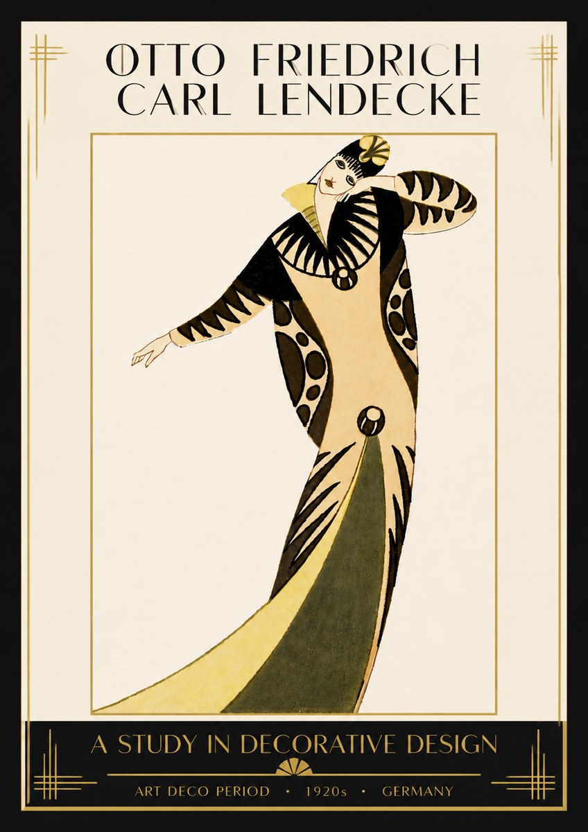 Otto Friedrich Carl Lendecke A Study in Decorative Design No6 - Póster