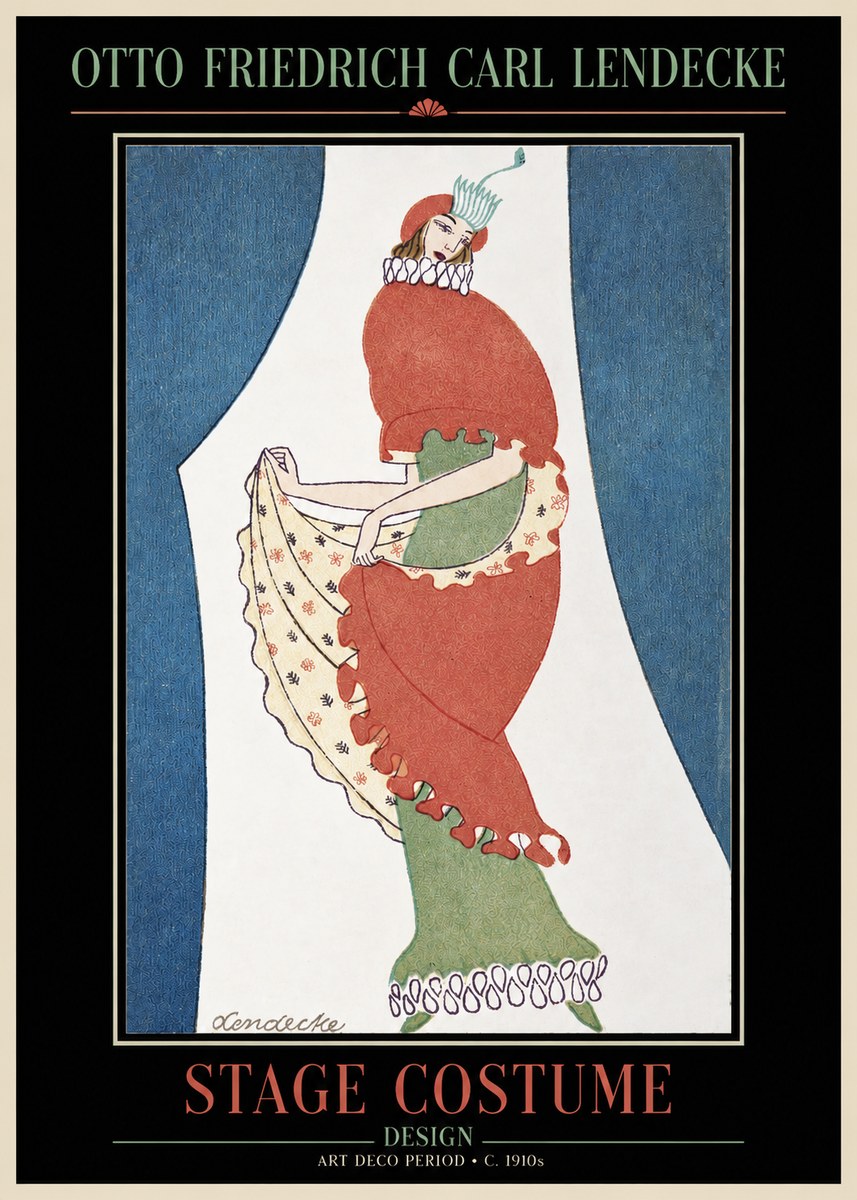 Otto Friedrich Carl Lendecke Stage Costume No2 - Póster