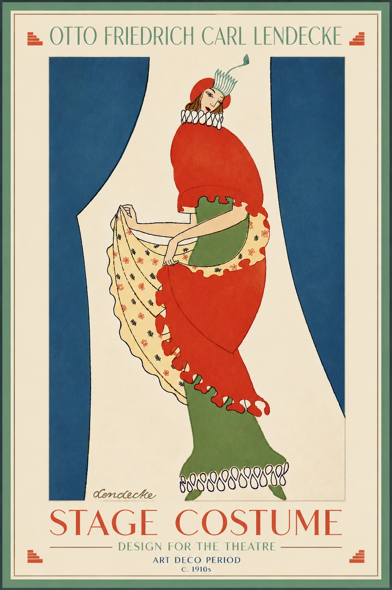 Otto Friedrich Carl Lendecke Stage Costume No6 - Póster