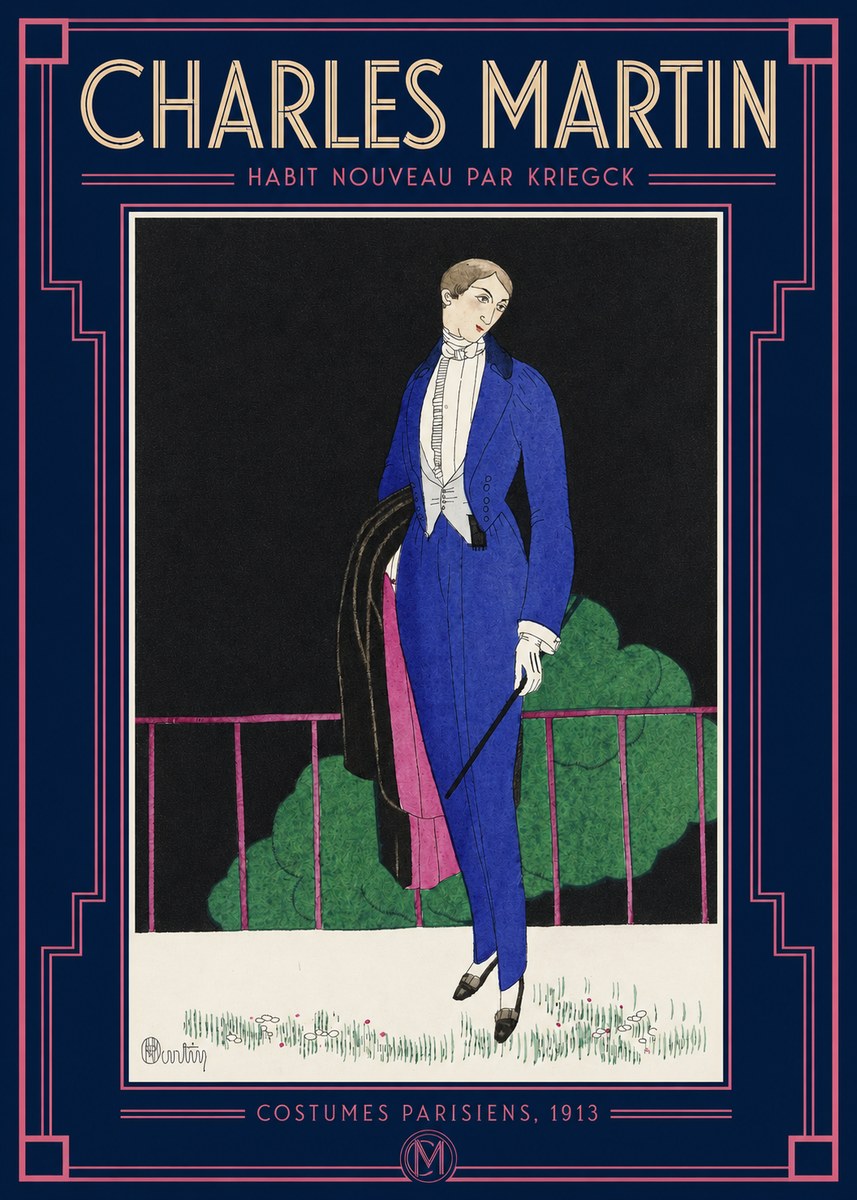 Charles Martin Habit Nouveau Par Kriegk No2 - Póster