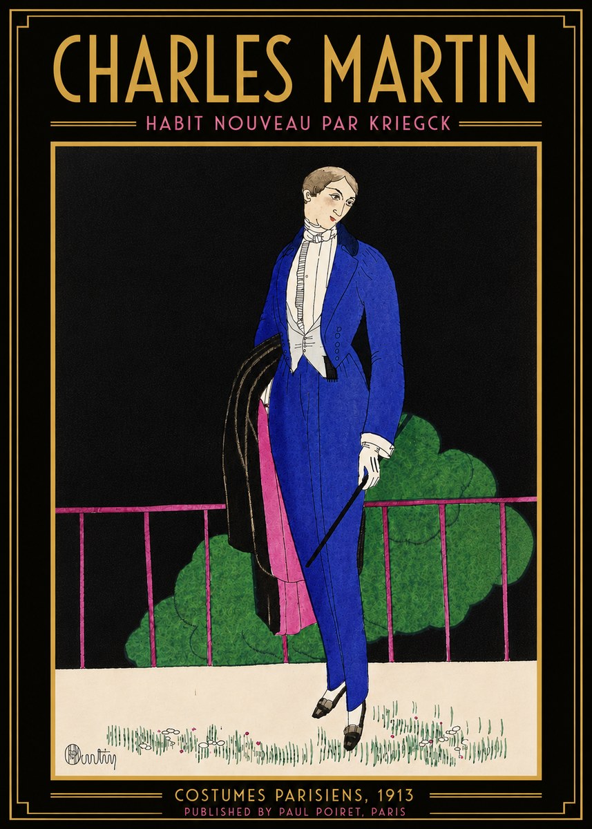 Charles Martin Habit Nouveau Par Kriegk No5 - Póster