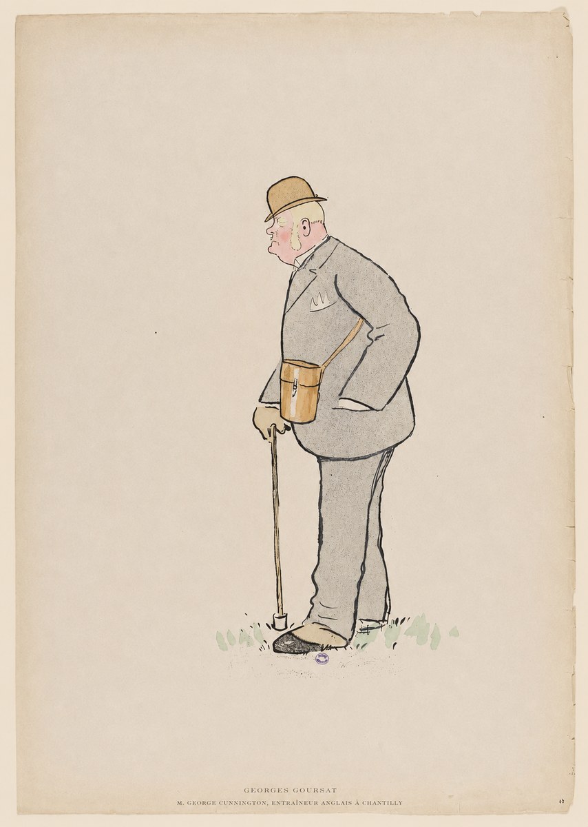 Georges Goursat M. George Cunnington, Entraîneur Anglais À Chantilly No6 - Póster