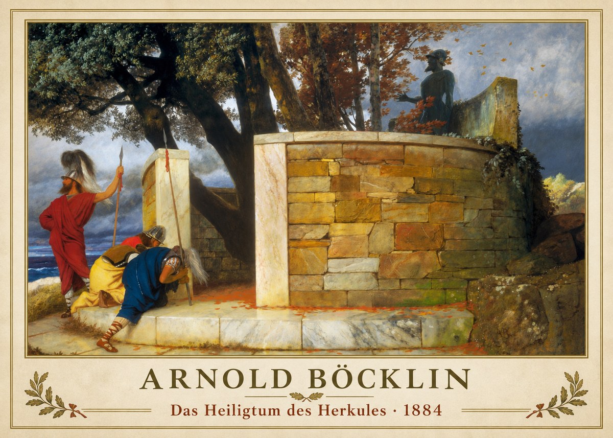 Arnold Böcklin Das Heiligtum Des Herkules I No1 - Póster