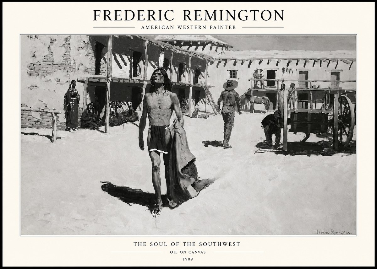 Frederic Remington The Soul of the Southwest No1 - Póster