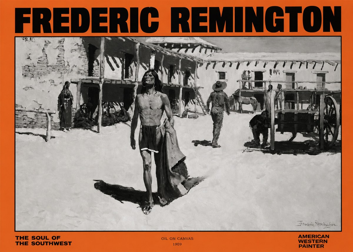 Frederic Remington The Soul of the Southwest No2 - Póster