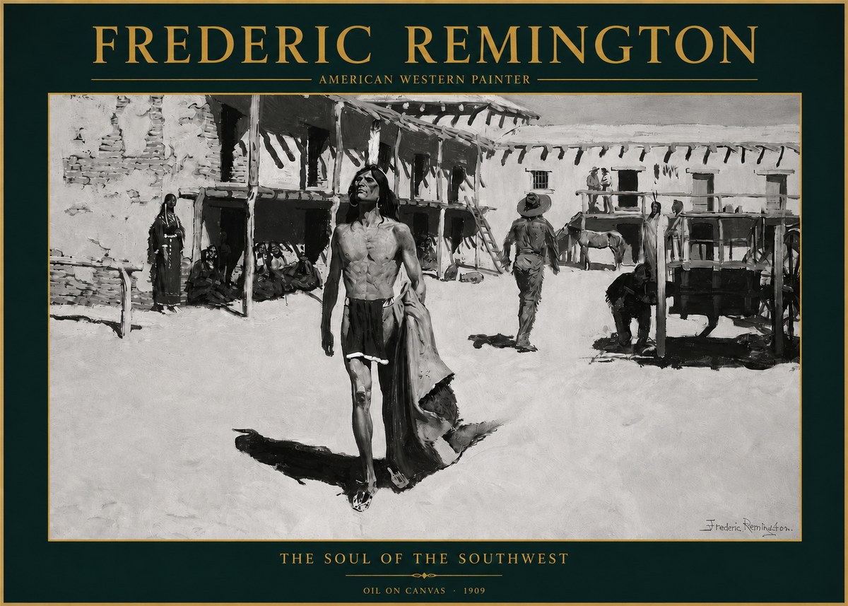 Frederic Remington The Soul of the Southwest No3 - Póster
