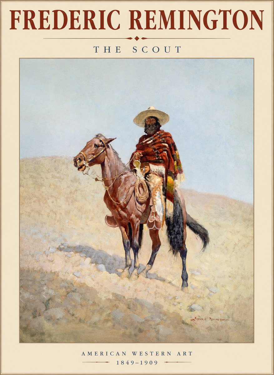 Frederic Remington The Scout I No1 - Póster