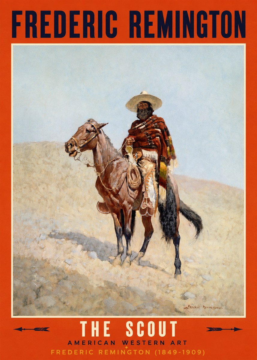 Frederic Remington The Scout I No2 - Póster