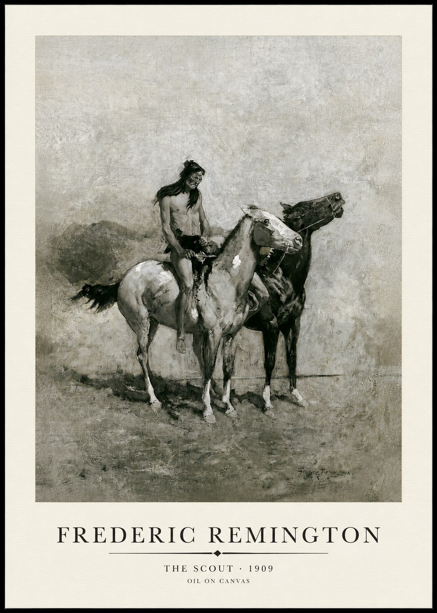 Frederic Remington The Scout II No1 - Póster
