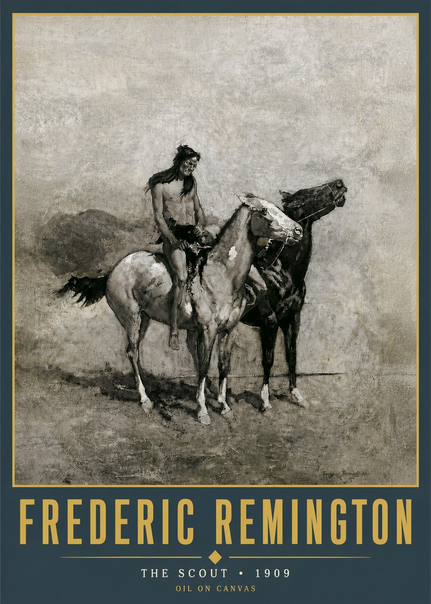 Frederic Remington The Scout II No5 - Póster