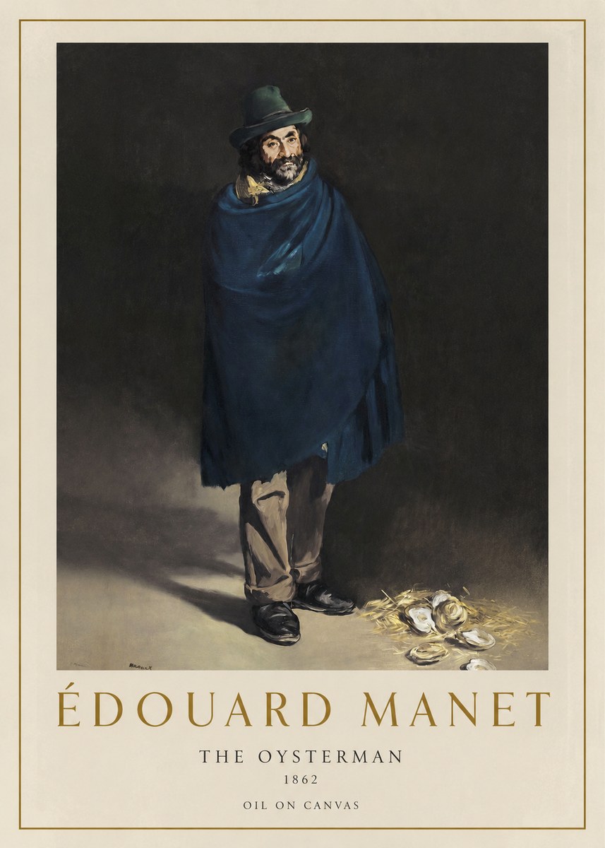 Édouard Manet The Oysterman No1 - Póster
