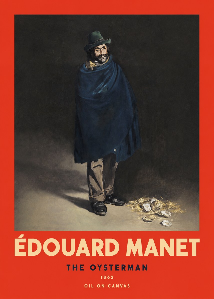 Édouard Manet The Oysterman No2 - Póster