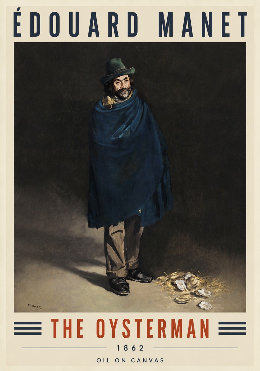 Édouard Manet The Oysterman No4 - Póster